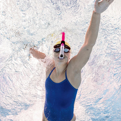 أنبوب تنفس أصلي للسباحة باللون الوردي