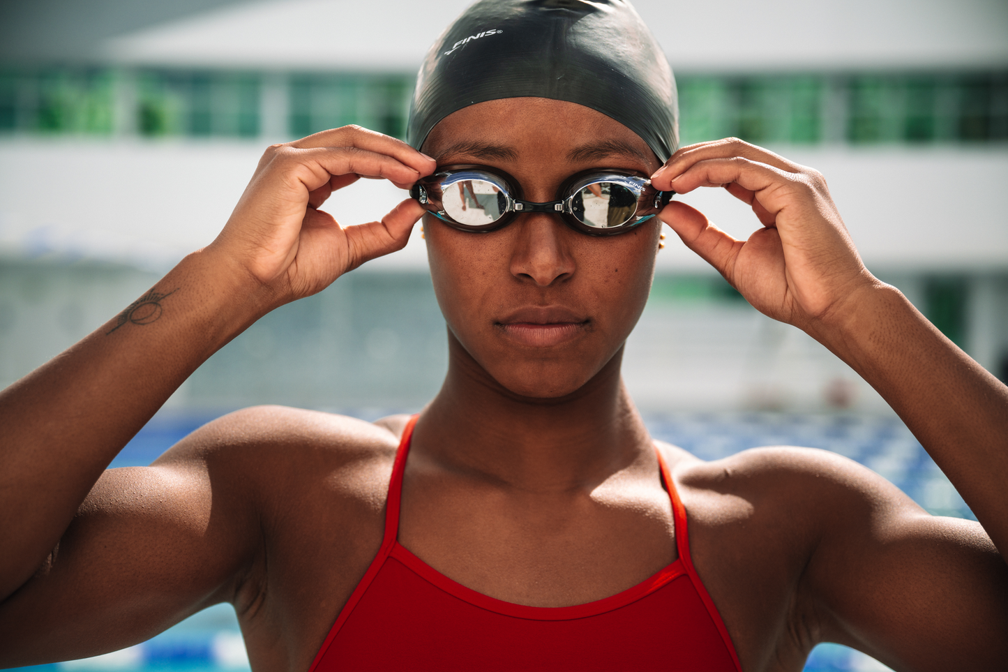 قبعة سباحة من اللاتكس "تبسيط السباحة"