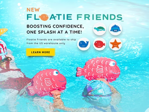 A fun way to help children build confidence in the water.